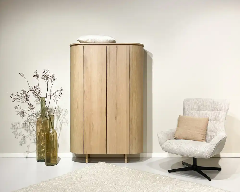 Sale Kommode Tobago 180 cm Eiche Furnier natur Sideboard Schrank