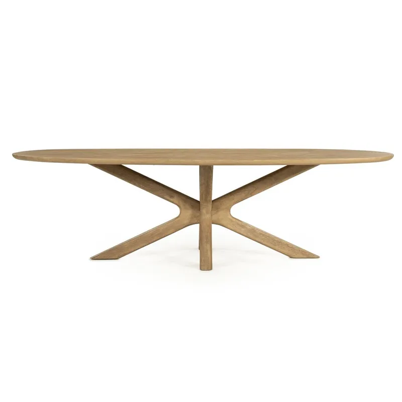 Sale Esstisch Tycho oval 260 x 110 cm Mango Massivholz brauntöne