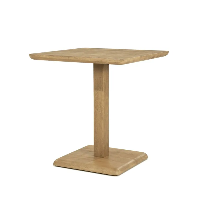 Bistrotisch Florent quadratisch 70 x 70 cm Mango Massivholz brauntöne Neu