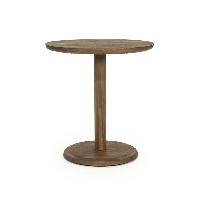 Markenware Bistrotisch Florent rund Ø 70 cm Mango Massivholz