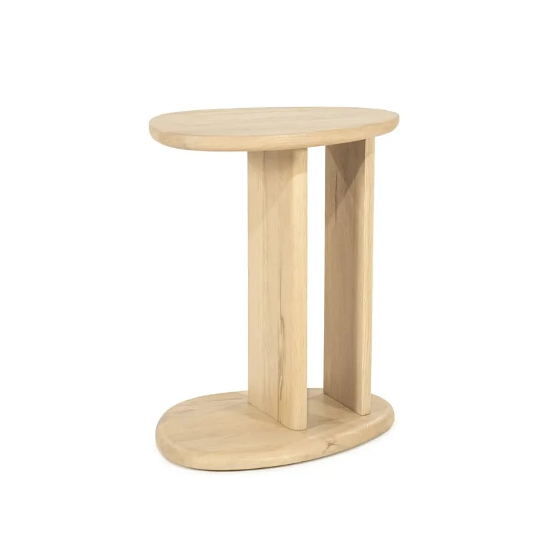 Must-Have Beistelltisch Lori H 55 cm Eiche Massivholz brauntöne