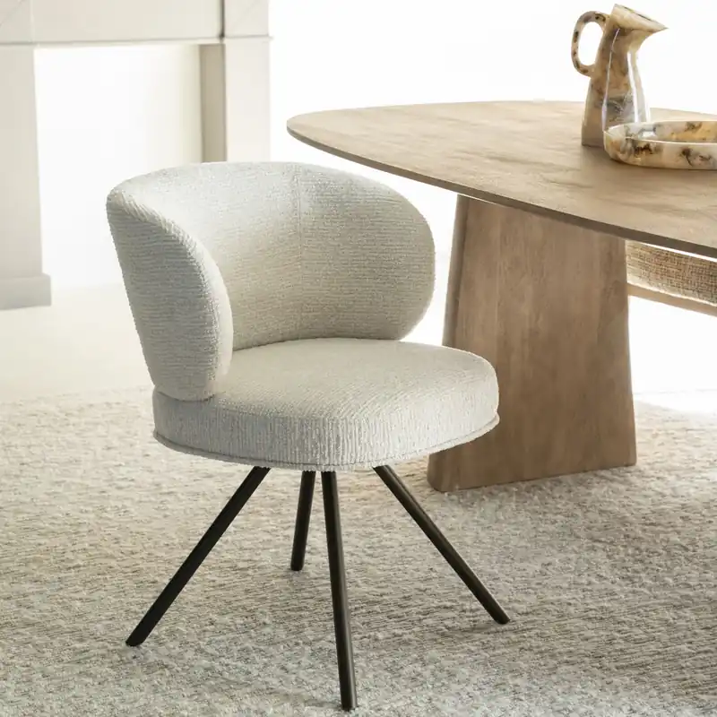 Abverkauf Esszimmerstuhl Jayson Drehstuhl Stoff beige