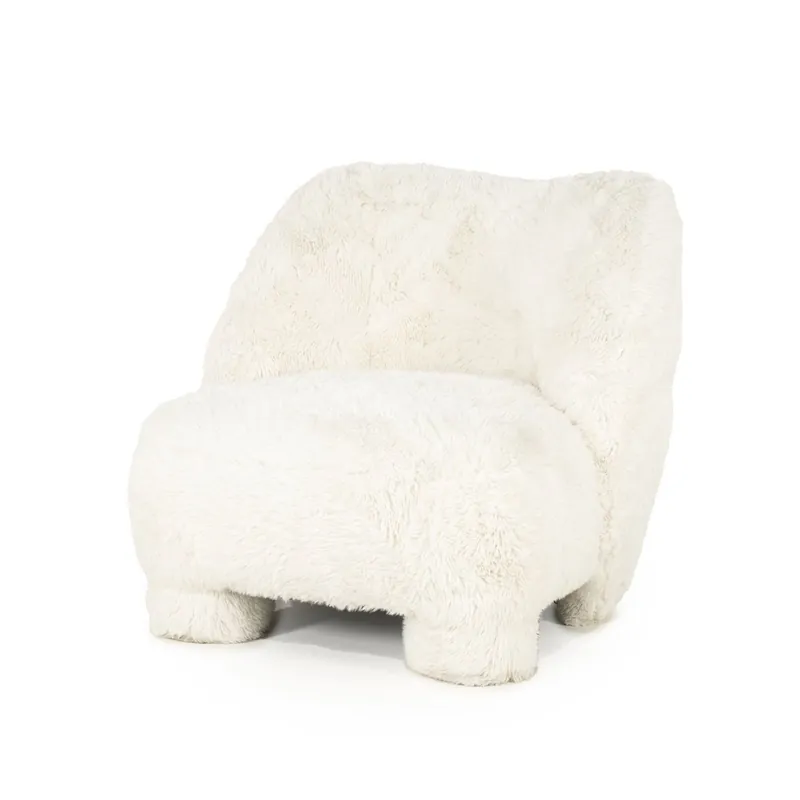 Abverkauf Sessel Samson Teddystoff beige