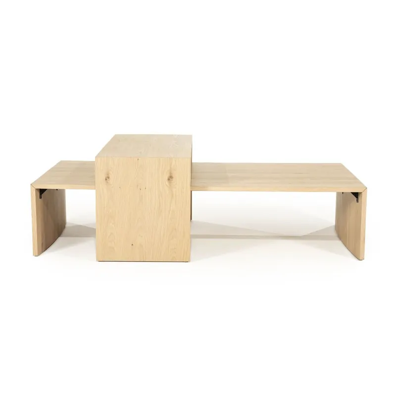 Couchtisch Set Flo Eiche braun hell Heißes Angebot