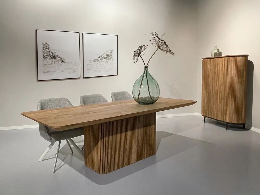 Esstisch Lausanne 230 x 110 cm Teakholz natur Esszimmertisch Preisreduziert