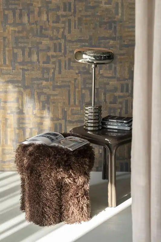 Finale Aktion Pouf Doodly Ø 40 cm dunkelbraun Hocker Sitzhocker