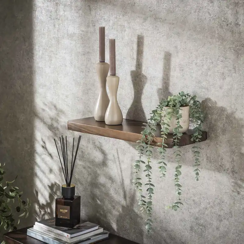 Wandregal Soul 60 cm Akazie Dekoregal Holzregal braun Regal Knallerangebot