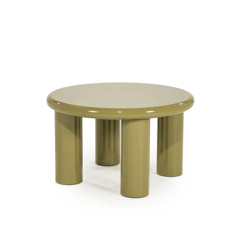 Beistelltisch Bloop Ø 60 cm MDF High Gloss grün Couchtisch Finale Aktion