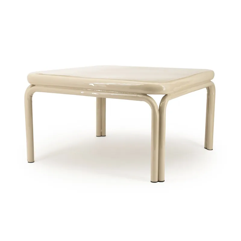 Couchtisch Zilo 63 x 63 cm Metall beige Preiswert