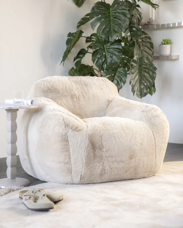 Ausverkauf Relaxsessel Hug Stoff beige Loungsessel Fernsehsessel