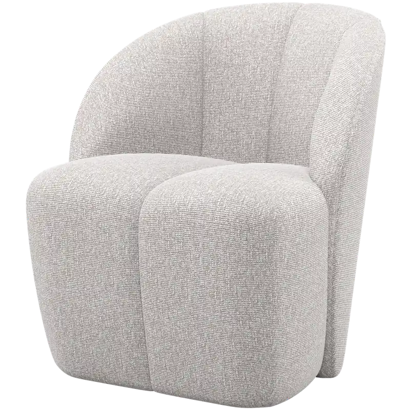 Sonderangebot Sessel MOJO drehbar Bouclé ecru melange Drehsessel