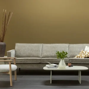 3 Sitzer Sofa RODEO Ribstoff Cord dunkelsand Markenprodukt