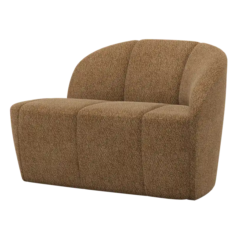 Sonderaktion 2 Sitzer Sofa Bank MOJO rechts Wolle honiggelb
