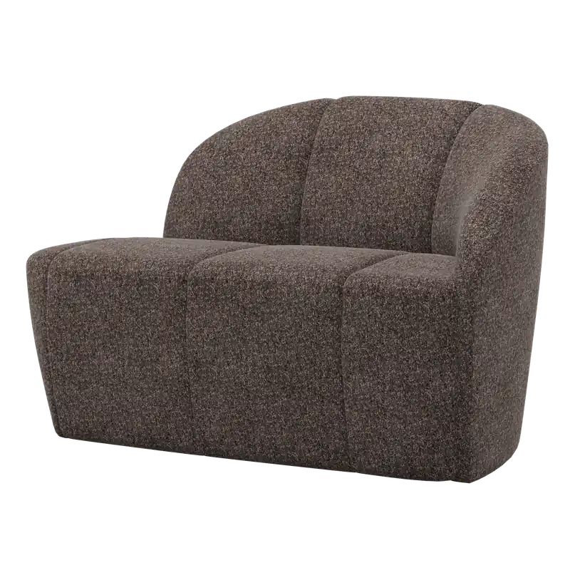 2 Sitzer Sofa Bank MOJO rechts Wolle braun Direkt Vom Hersteller