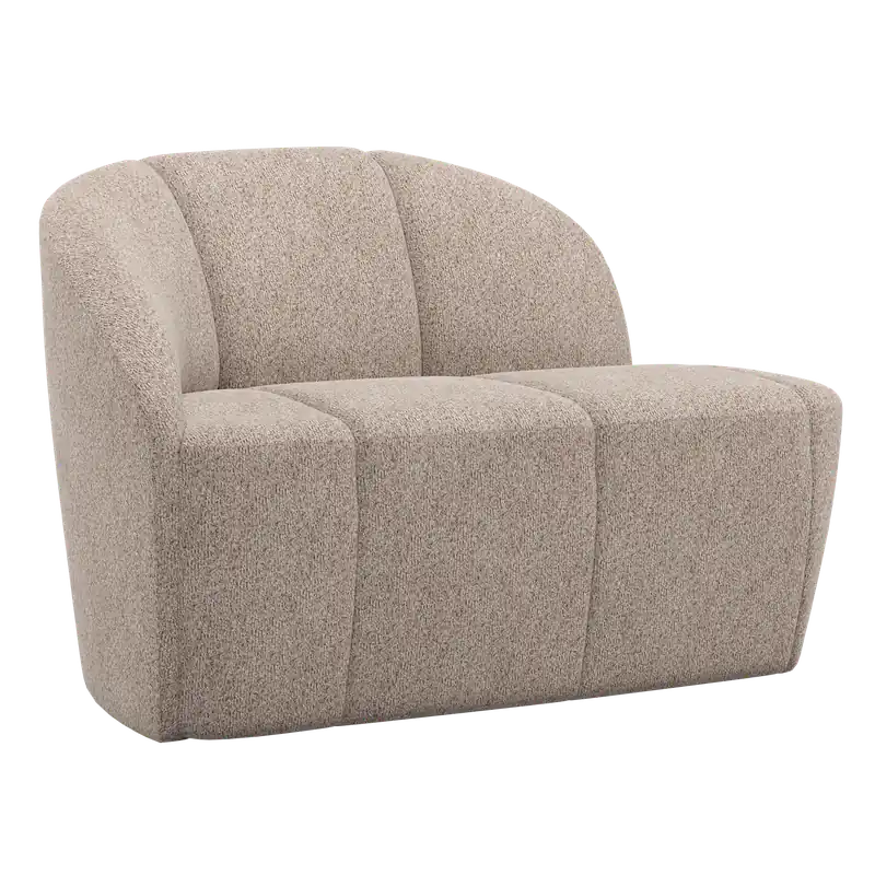 2 Sitzer Sofa Bank MOJO links Wolle dunkelsand Knallerangebot