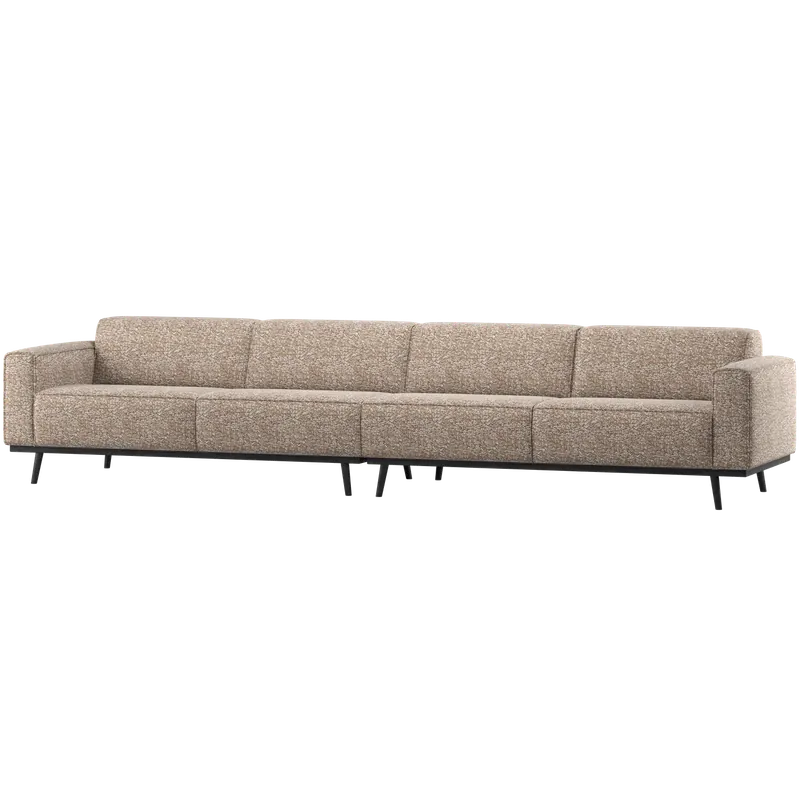 XL 4 Sitzer Sofa Statement Melange hellbraun Couch Zertifiziert