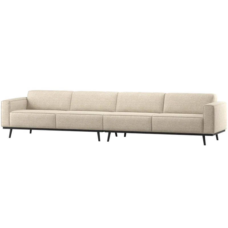 XL 4 Sitzer Sofa Statement Melange beige Couch Finale Aktion