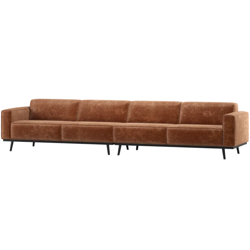 XL 4 Sitzer Sofa Statement Chenille-Samt terra Couch Jetzt Kaufen