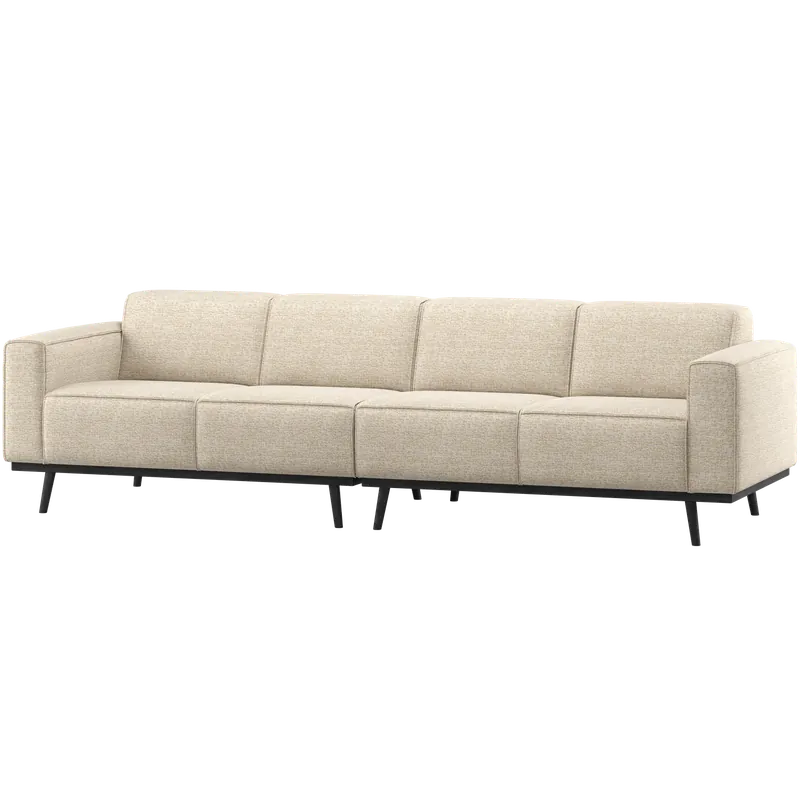 Markenware 4 Sitzer Sofa Statement 280 cm Melange beige Couch