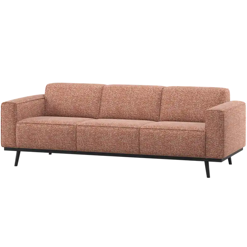 3 Sitzer Sofa Statement Webstoff Melange terra Couch Ausverkauf