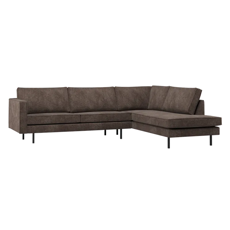 Neue Ware Ecksofa Rodeo Ripstoff braun Longchair rechts Kopie