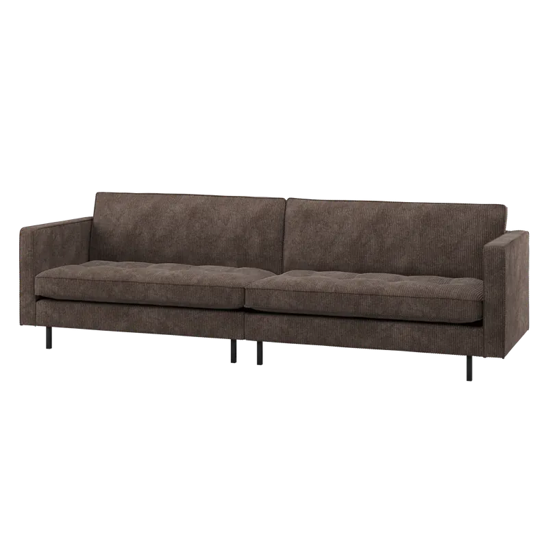 3 Sitzer Sofa RODEO CLASSIC Ripstoff braun Couch Sichere Zahlung