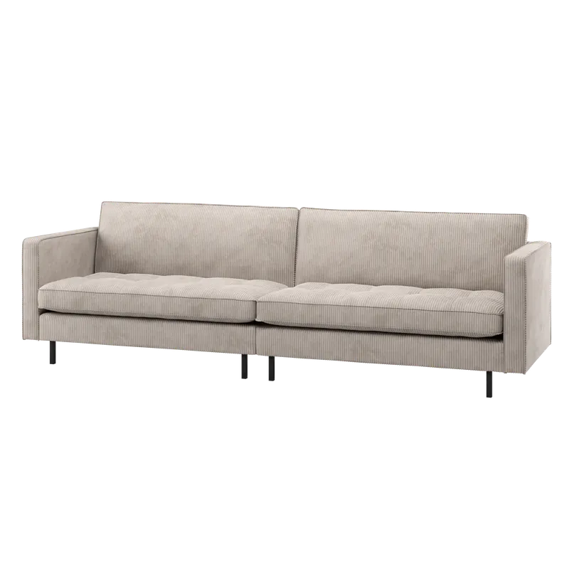 3 Sitzer Sofa RODEO CLASSIC Ripstoff ecru Couch Mega-Angebot