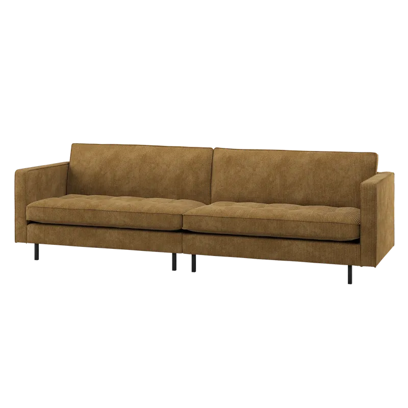Bestpreis 3 Sitzer Sofa RODEO CLASSIC Ripstoff honiggelb Couch