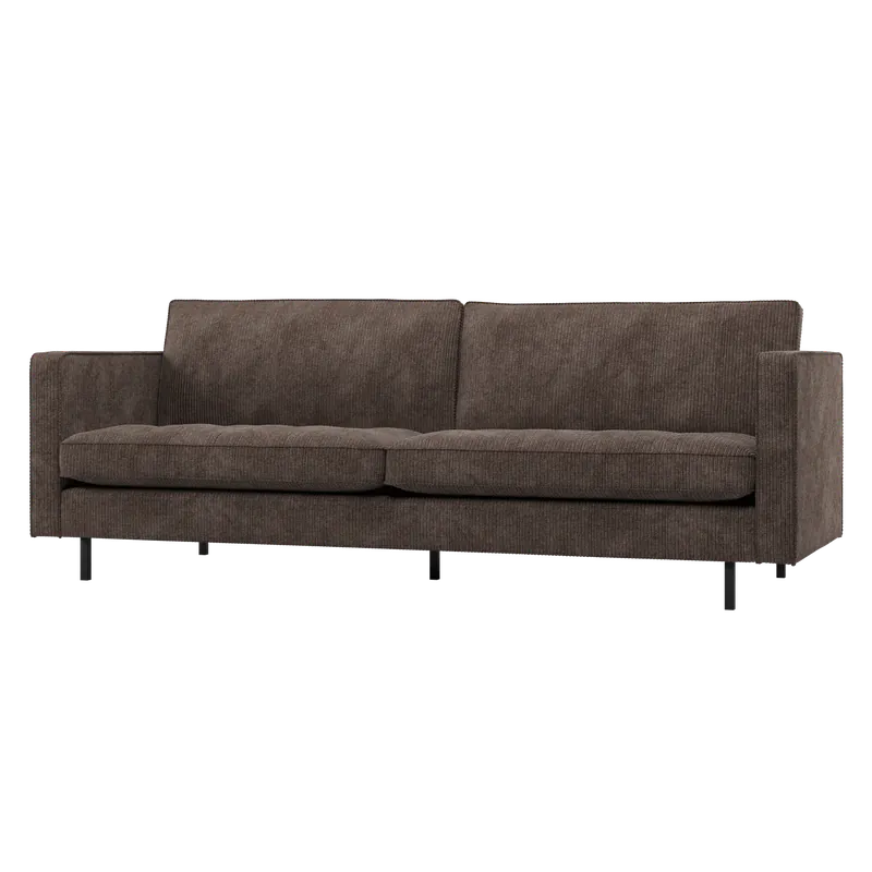 Finale Aktion 2,5 Sitzer Sofa Rodeo Classic Ripstoff braun Couch