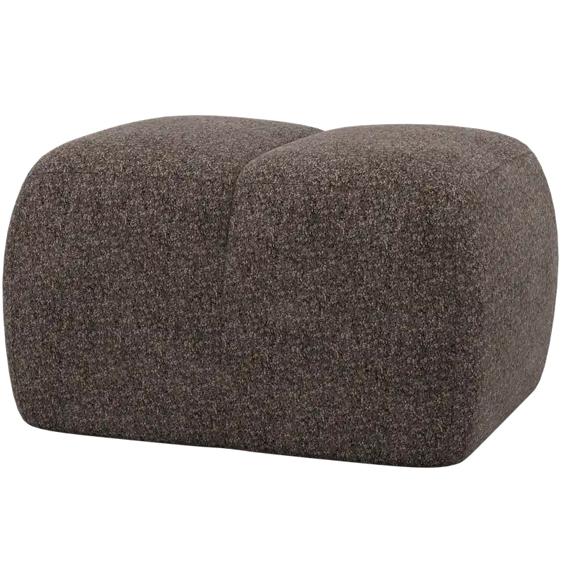 Mega-Angebot Pouf MOJO 80 x 60 cm Hocker Sitzhocker Chenille Wolle braun