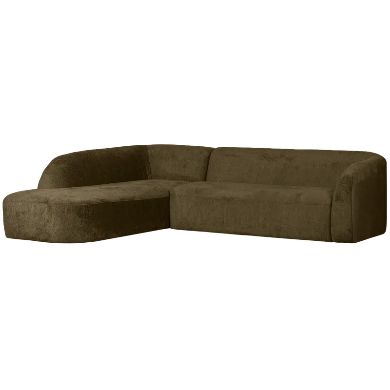 Echt Eckgarnitur Sloping Struktur Velvet bonsai Ecksofa Longchair links