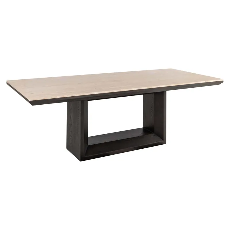 Esstisch Claremont 230 x 100 cm Travertin Eiche braun Knallerangebot