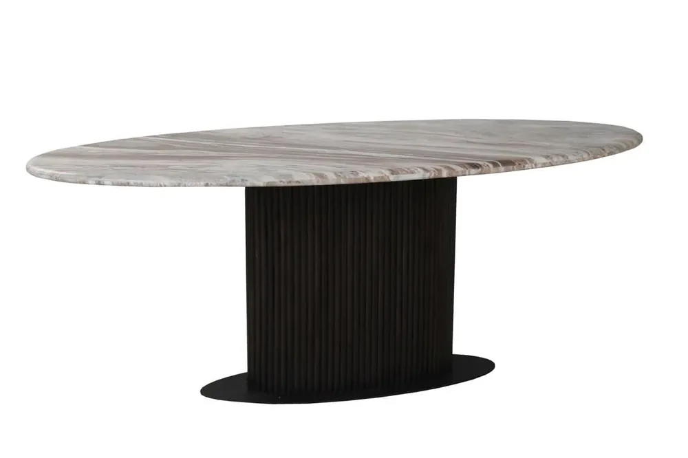 Esstisch Rasford oval 200 x 100 cm Toronto Marmor Direktkauf