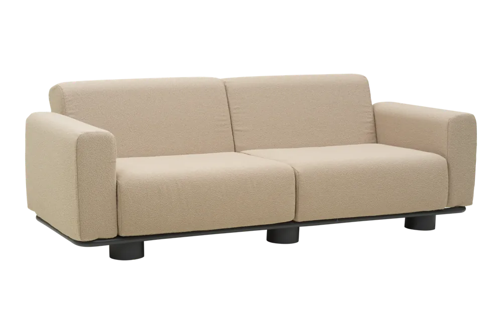2,5 Sitzer Gartensofa Lounge Sofa Bolster Teddy beige Highlight