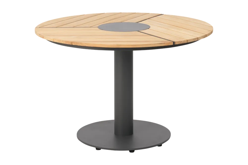 Gartentisch Peace Ø 110 cm rund Teakholz Super-Preis