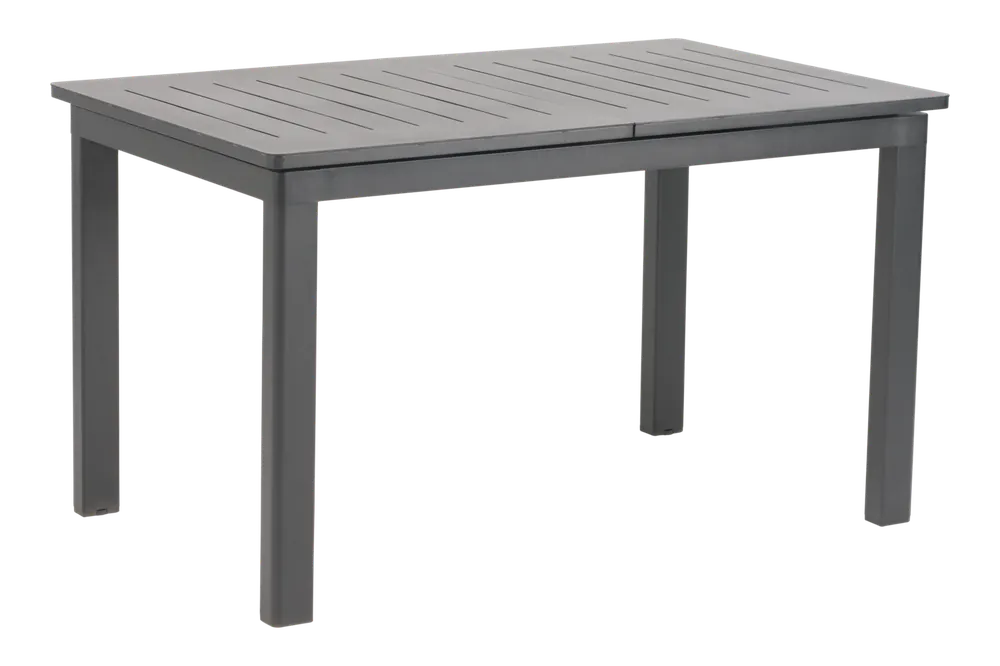 Gartentisch LOMMA anthrazit ausziehbar 132 bis 192 x 80 cm Aluminium Rabatt