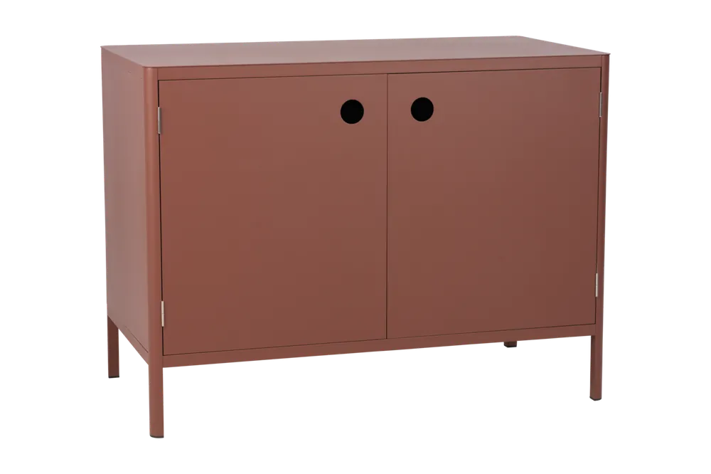 Outdoor Küche Kelia Modul Element mit Türen 121 cm Aluminium Zin rot Markenware