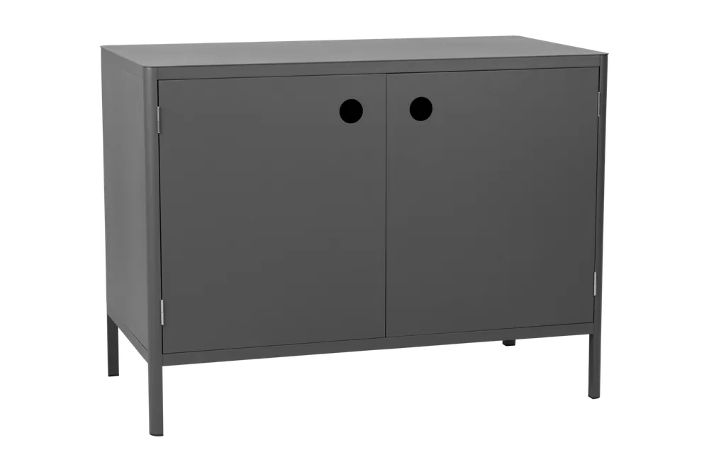 Outdoor Küche Kelia Modul Element mit Türen 121 cm Aluminium anthrazit Garantierte Lieferung