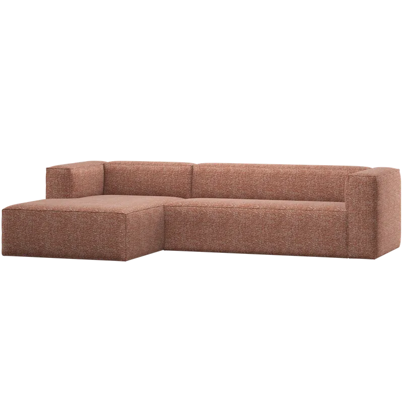 Ecksofa BEAN Melange terra Longchair links Neue Ware