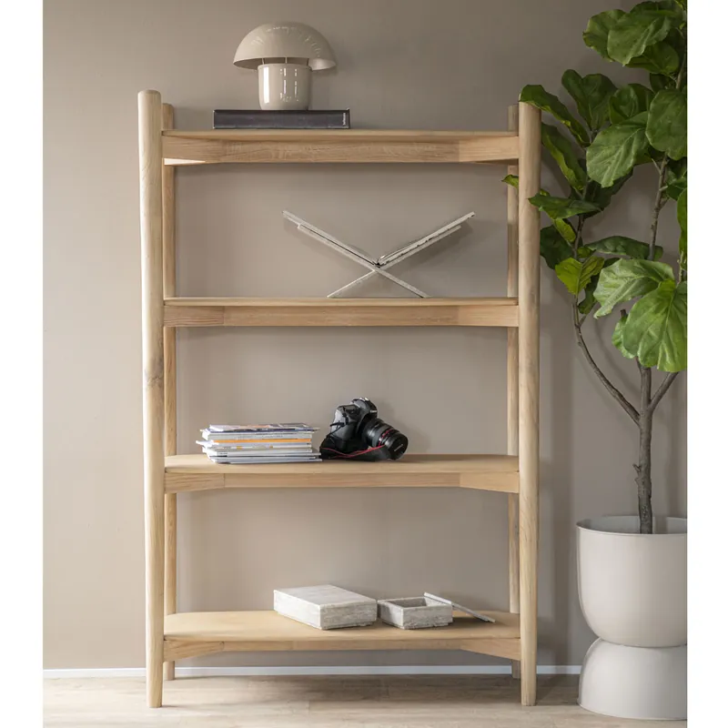 Preisknaller Bücherregal Selbu H 170 cm Eiche Massivholz Regal Schrank