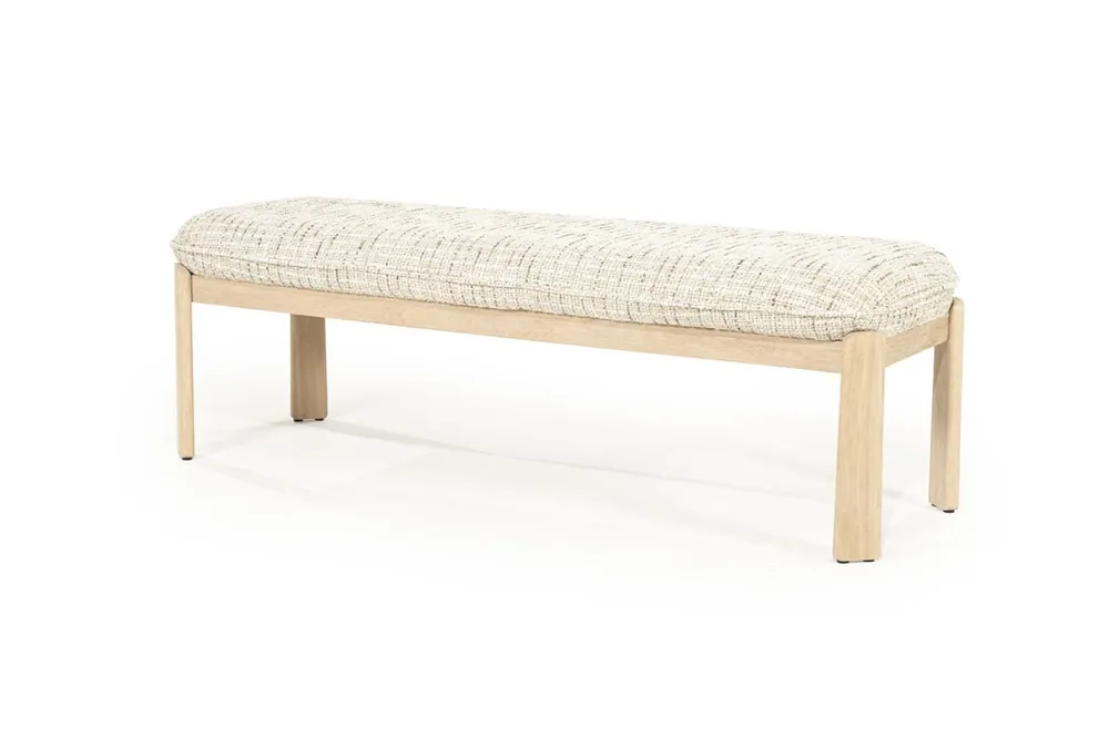 Esstischbank Küchenbank Lottie 143 cm Stoff Nori beige Rabatt