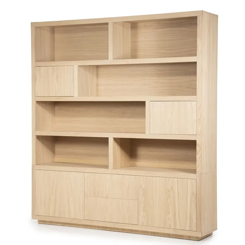 Preis Gesenkt Schrank Bücherschrank Helsinki B 200 cm Brauntöne Eiche
