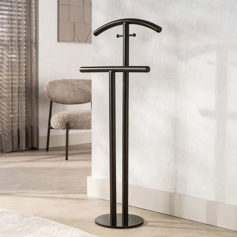 Kleiderständer LIENO H 106 cm Metall bronzefarben Herrendiener Sonderaktion