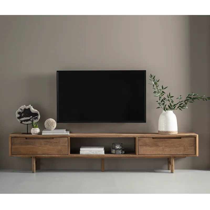 TV Möbel Bliss No 1 200 cm recyceltes Teakholz Lowboard Direkt Vom Hersteller