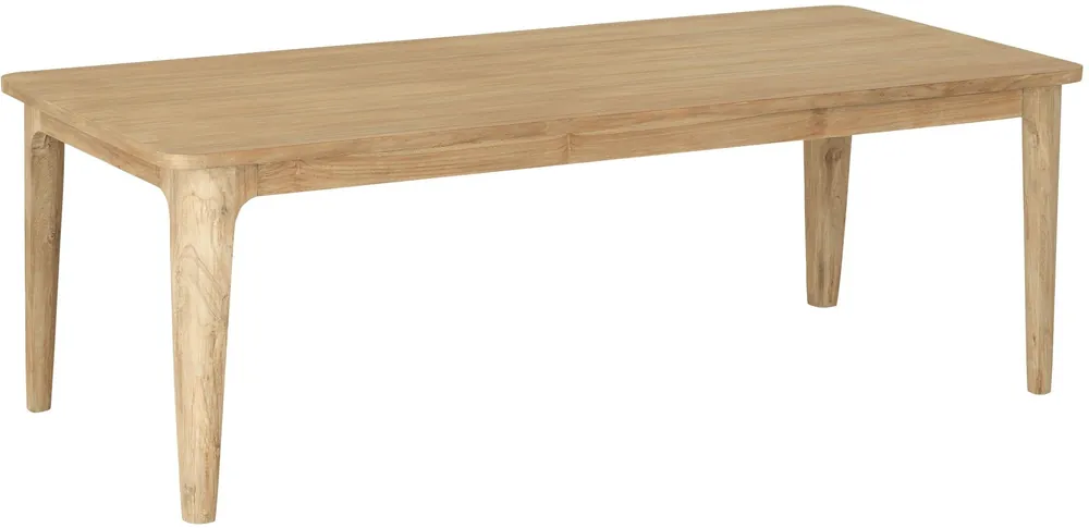 Esstisch Forte 225 x 90 cm Teakholz natur Garantierte Lieferung