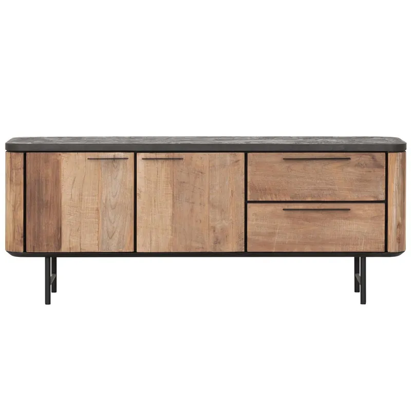 TV Möbel Soho 150 cm recyceltes Teakholz Mortex Lowboard Jetzt Kaufen