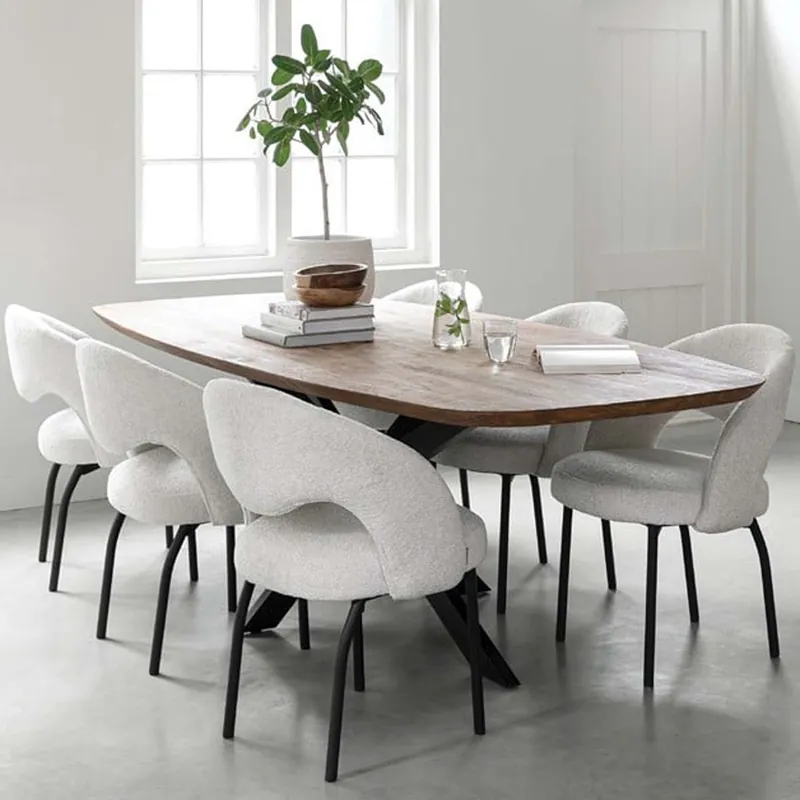 Esstisch Evo oval 260 x 110 cm recyceltes Teakholz Sonderangebot