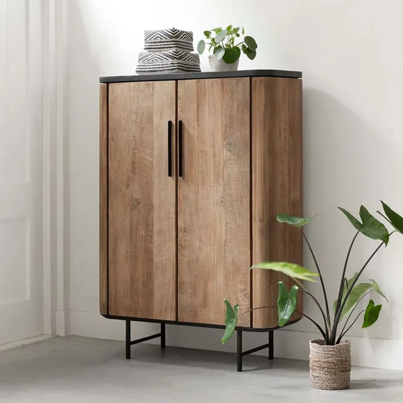 Garantierte Lieferung Highboard Soho H 130 cm recyceltes Teakholz Mortex Schrank