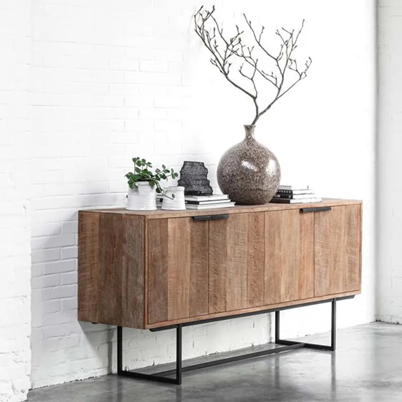 Top-Angebot Sideboard Odeon 185 cm Teakholz Metall Kommode