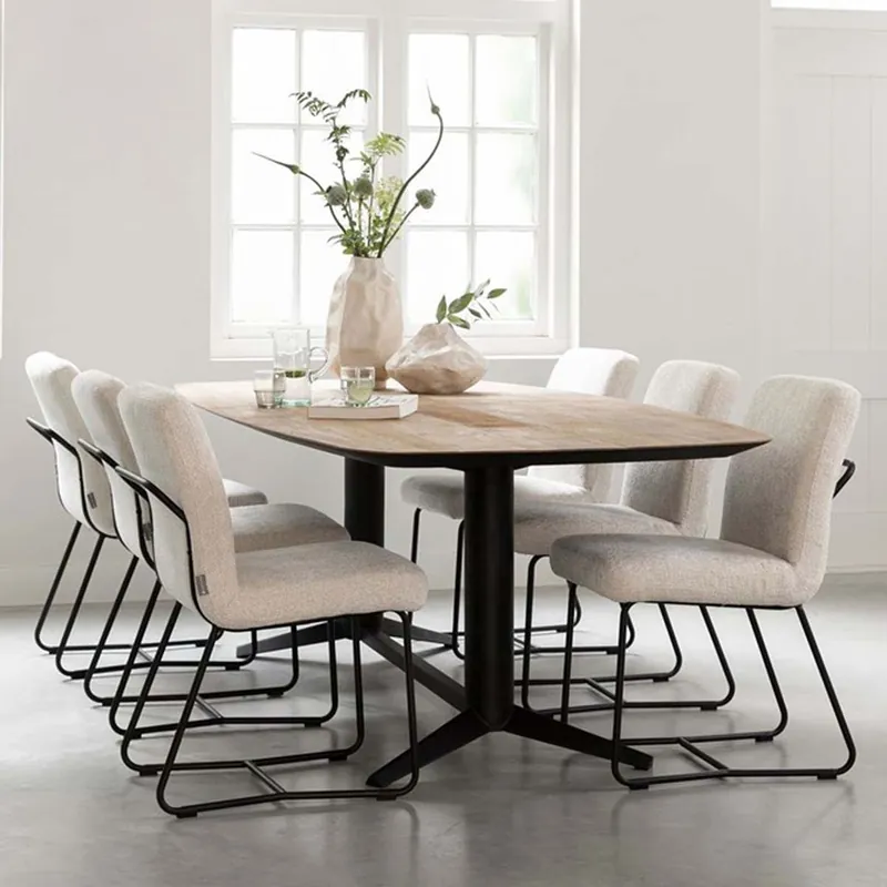 Esstisch Soho oval 260 x 110 cm recyceltes Teakholz Versand Am Gleichen Tag